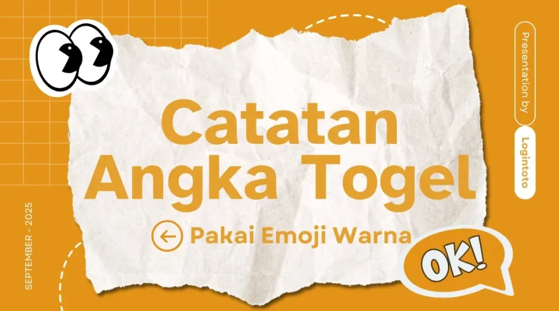 catatan angka togel pakai emoji warna
